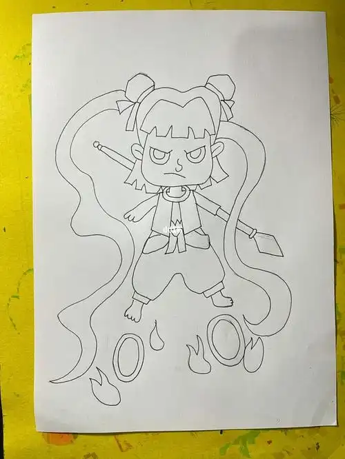 哪吒  #马克笔手绘