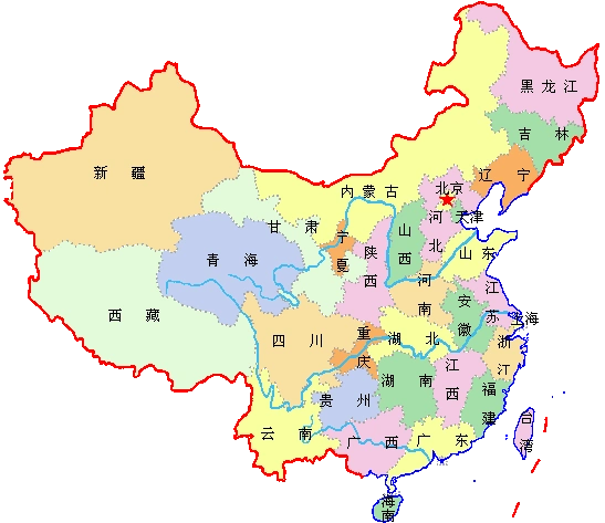 中国各省名字的由来