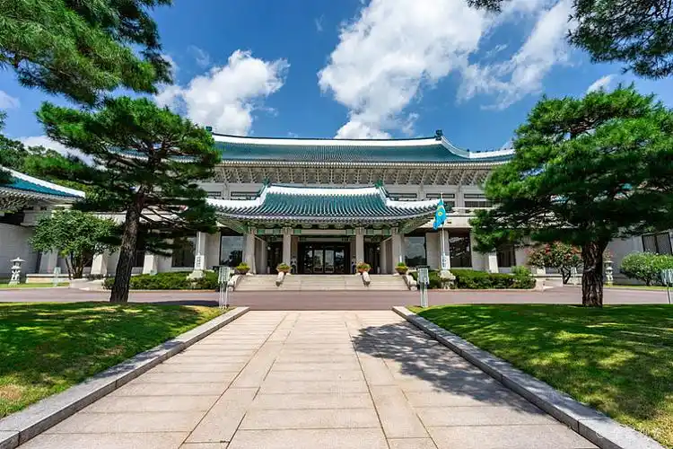 韩国总统府青瓦台本馆_总统办公室建筑风光_高清图片_全景视觉