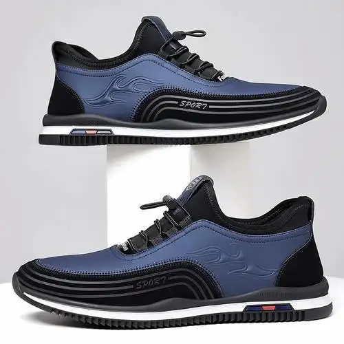 男士男潮啄木鸟男鞋休闲鞋运动百搭内增高驾车鞋真皮新款软底皮鞋