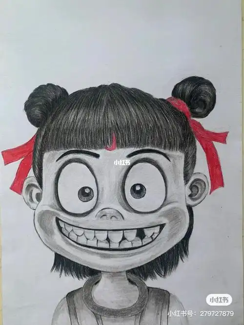 素描哪吒之魔童降世