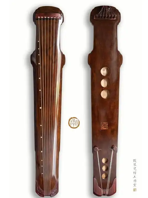 古琴——透鹿角霜龙首式鉴赏  价格8000包邮