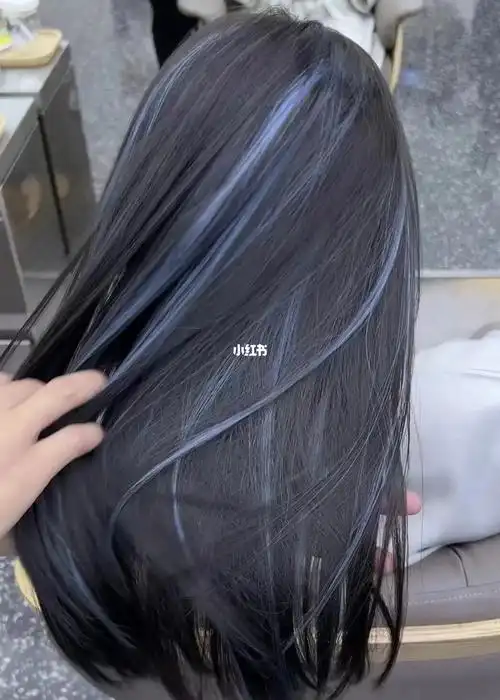 欧美挑染 雾霾蓝