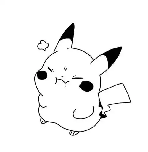 卡通,橡皮章,黑白画,线稿