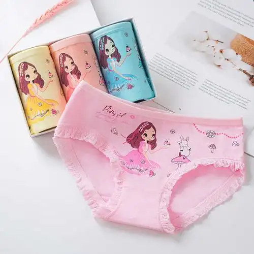女童内裤三角裤宝宝婴幼儿中大童学生小女孩面包裤儿童内裤女zh021
