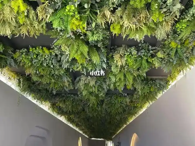 仿真植物造景顶部吊顶绿植墙装饰