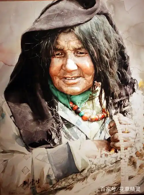 水彩画家刘云生人物作品欣赏