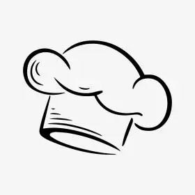 简笔画厨师帽子素材