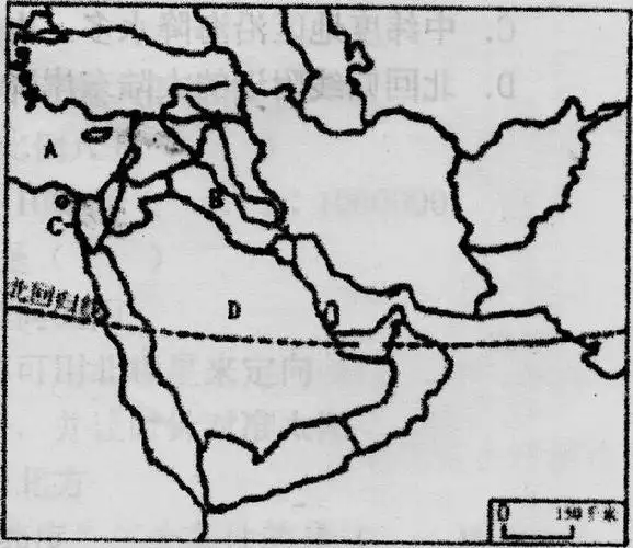 读中东地区简图完成下列问题7分