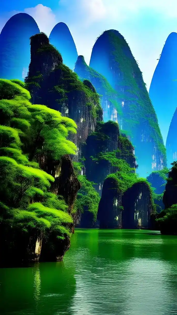 桂林美景.桂林山水,化作清泉,洗净尘世的浮躁,静心领略自然的 - 抖音