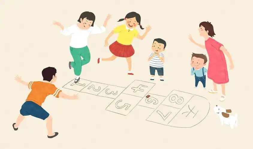 "玩爸爸妈妈小时候的游戏"