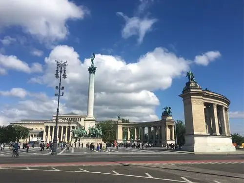 匈牙利共和国首都布达佩斯英雄广场