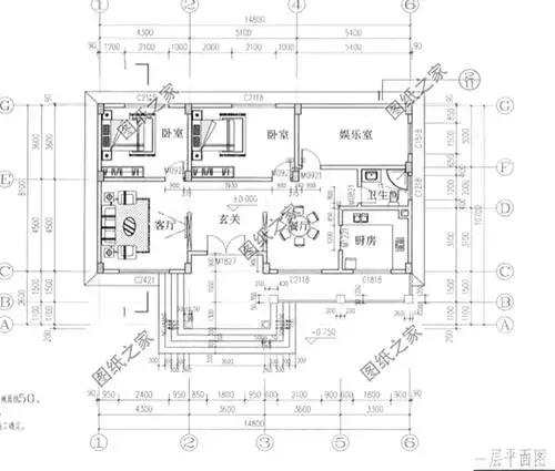 五款最受农村喜欢的四间平房设计图大全集平房盖好了照样比别墅美