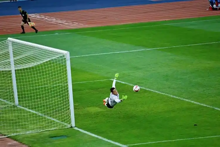 五十三 经典的守门员扑球动作