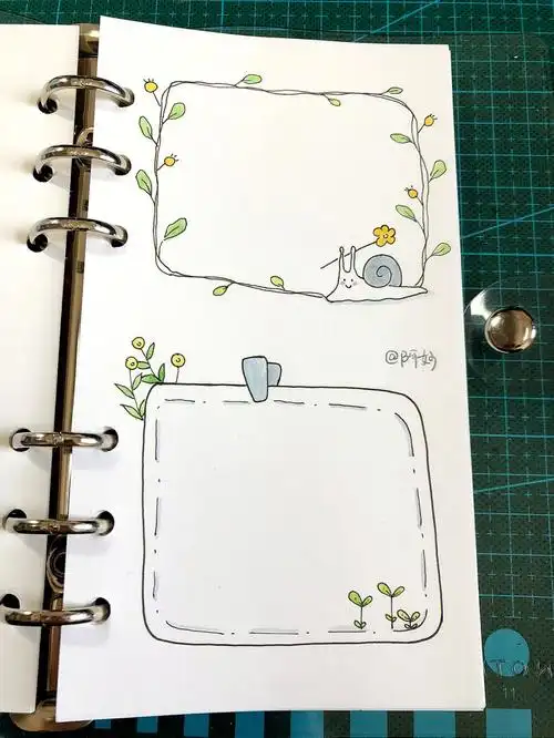 手帐素材  #手帐  #手帐边框  #手抄报素材  水的一更