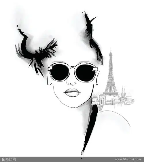 精美美女人物插画设计矢量素材