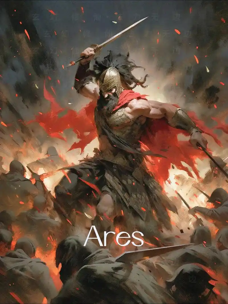 不服来战! #插画分享 #阿瑞斯  - 抖音