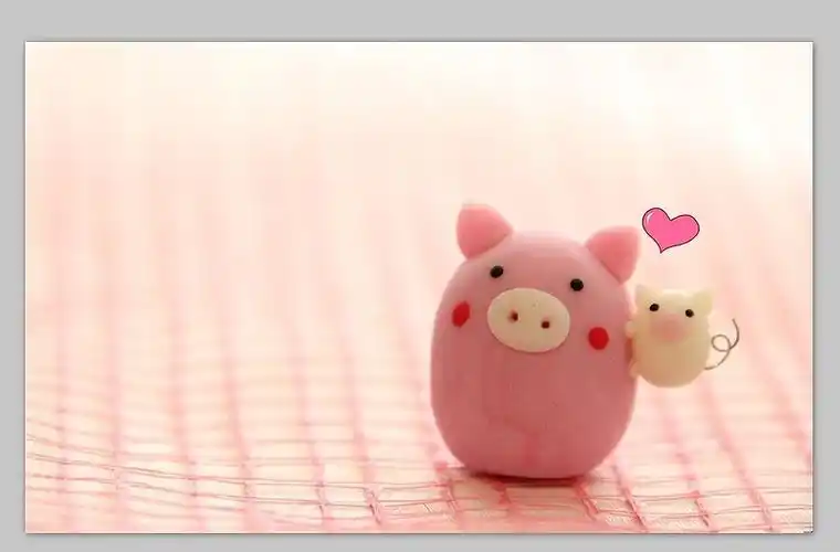 可爱的爱心淡淡ppt背景图片7张