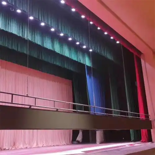 安全美观防火阻燃可升降式舞台大幕二道幕侧幕礼堂报告厅用