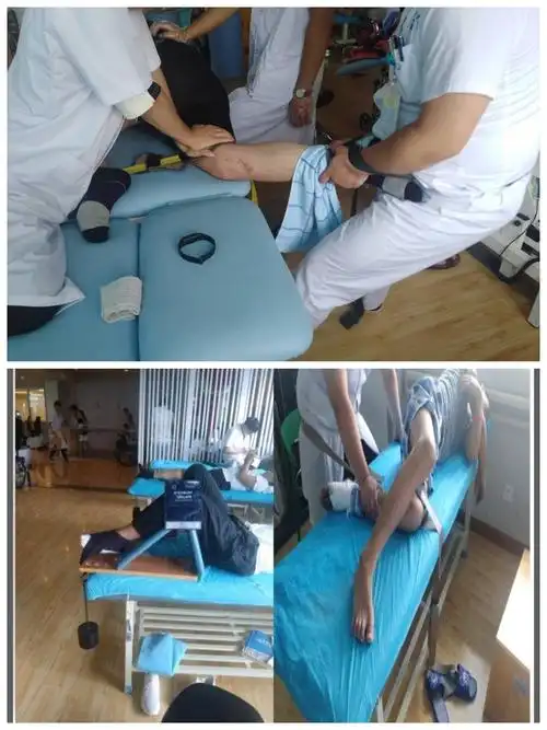 写美篇1:本视频是膝关节术后半个月介入康复训练的病人!