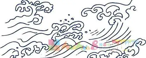 怎么画简笔画教程绘画吧-画画海洋波浪的简笔画波涛汹涌的黄河简笔画