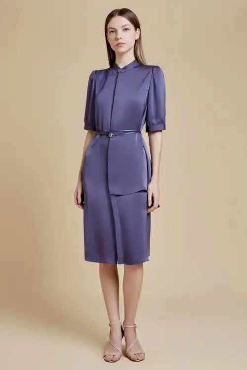 高级优雅的连衣裙来自女装十大奢侈品牌排行榜的ports宝姿