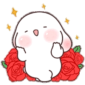 姐妹来说一说大概率是line上的#可爱兔兔动图表情包##可爱兔兔表情包