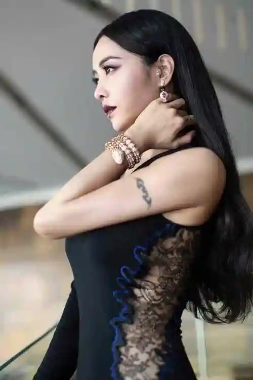 蔡依林高清图片开叉长裙性感妖娆写真