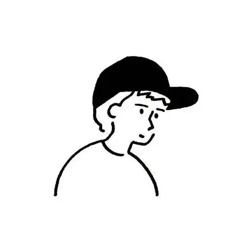 张做头像呢一些简约的手绘线条头像将极简风格进行到底勾勒出可爱图案