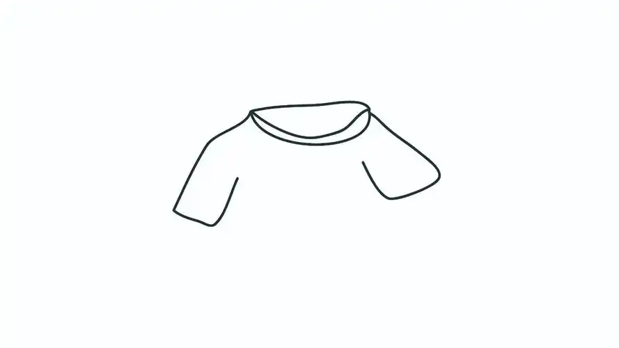 短袖简笔画怎么画 短袖简笔画步骤