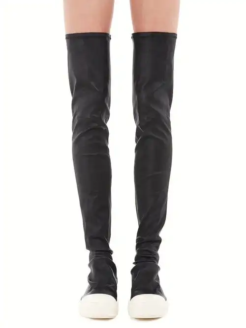 rickowens过膝长筒靴