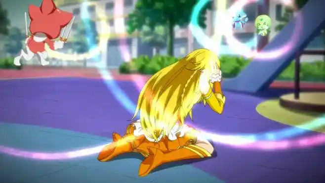 小魔仙之梦幻旋律:小蓝被精灵偷袭,狼狈捂住耳朵,流浪汉发狂了-母婴