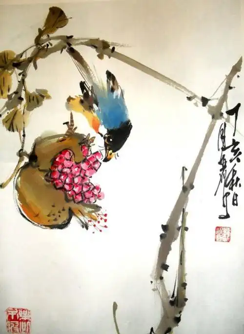 【转载】海派女画家顾月丽精彩的花鸟画