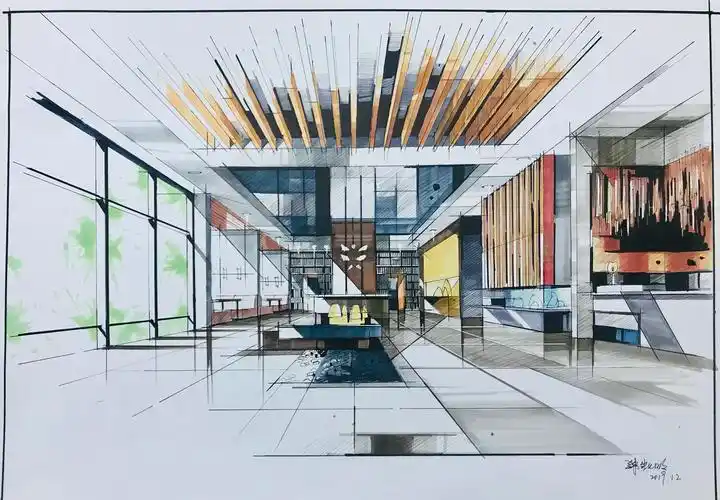 手绘空间图分享|空间|家装设计|d笑长 - 原创作品 - 站酷 (zcool)