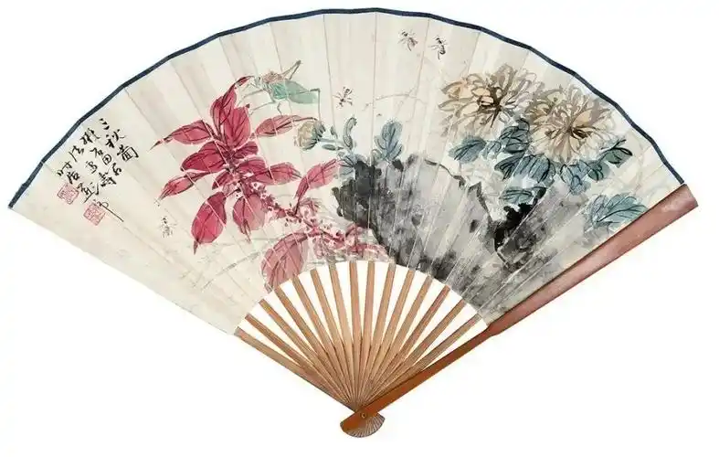 王雪涛花鸟扇面50幅构思精巧清新秀丽