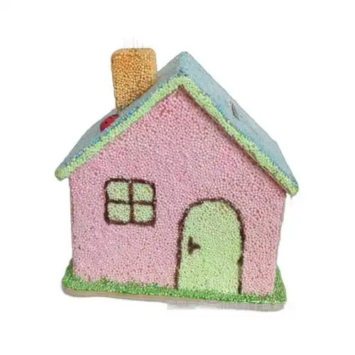 手工diy房子存钱罐雪花泥珍珠泥超轻粘土拼插式立体储蓄罐-阿里巴巴