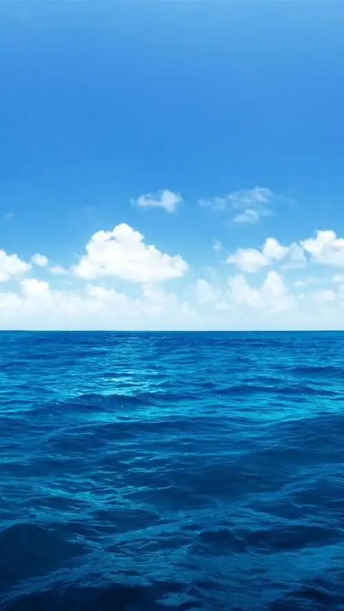 壁纸 美丽的蓝色大海,水,白云 2880x1800 hd 高清壁纸, 图片, 照片