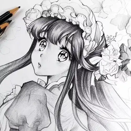 她笔下的动漫人物活泼炫酷清纯可爱