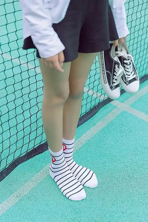 运动风女袜拍摄