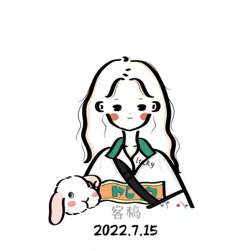 简笔画头像卷发可爱女孩