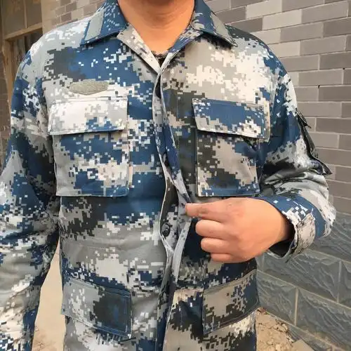 厂家直销正品07空军城市迷彩夏作训套装长袖户外拓展支持