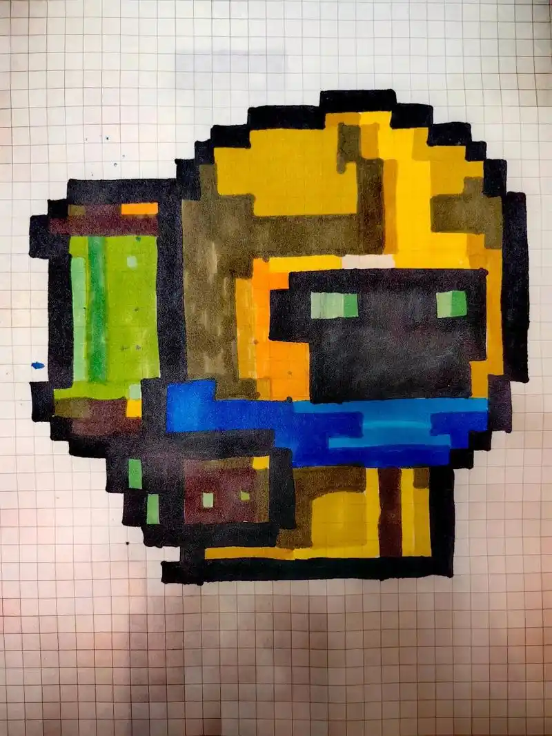 元气骑士像素画 元气