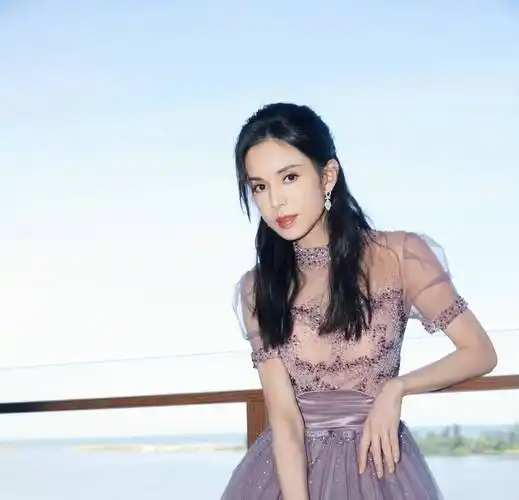 李若彤不愧最美小龙女,54岁穿紫色薄纱裙太仙,a4腰让人自卑_时尚_效果