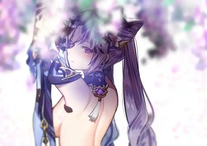 丰满欧派的原神刻晴p站插画图片