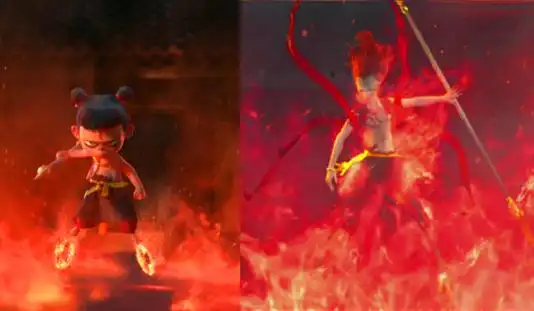 哪吒变身前后对比,小时候叫"吒儿",长大后的"回眸"圈粉无数