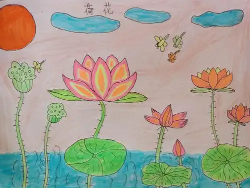 人民中学附属小学一至三年级绘画作品展示