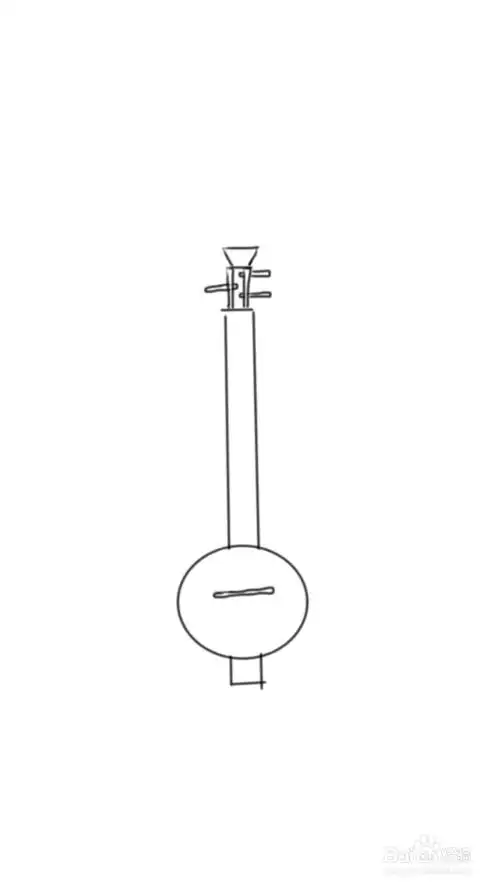 大三弦的简笔画