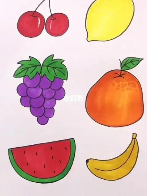 水果彩色简笔画步骤