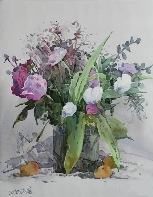 中国水彩画家王涌