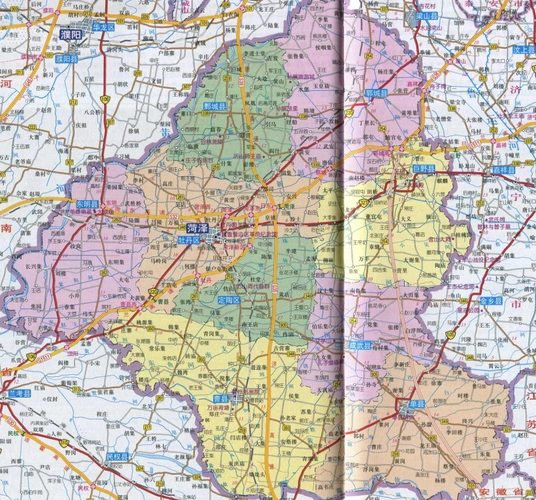 菏泽地图及其介绍